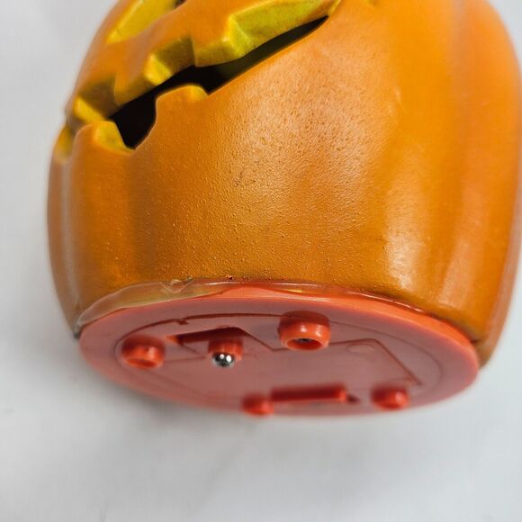 3 Stacked Foam Pumpkins Halloween Jack O Lanterns 1998 Vintage NON WORKING - Picture 10 of 16